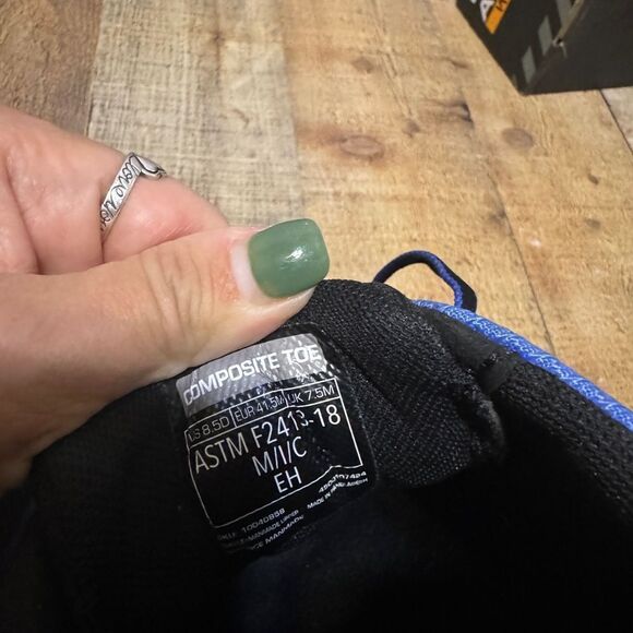 Ariat mens Outpace Day One Blue Trainers Work & Safety Shoes Sneakers - Picture 6 of 9